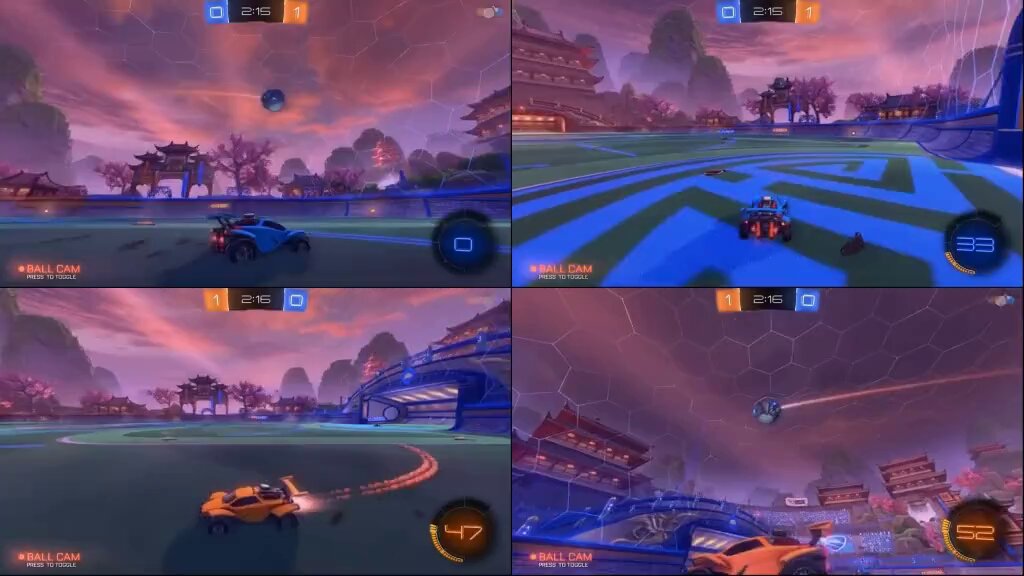 MIRA world model running a 2v2 Rocket League match in real-time