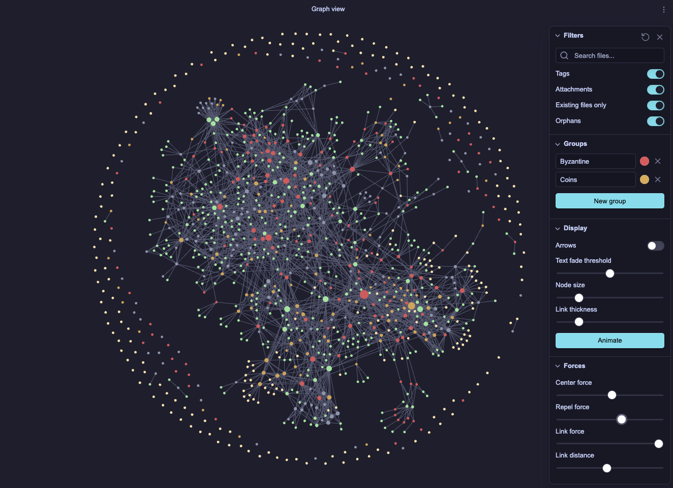 Obsidian graph view that shows why visual links are not the same as useful retrieval